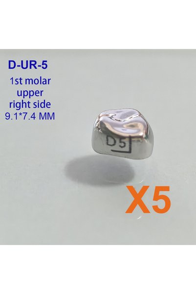 Choice18 D-UR-5 48 Position Dental Temporary Crowns 5-48pcs/box Stainless Ste...