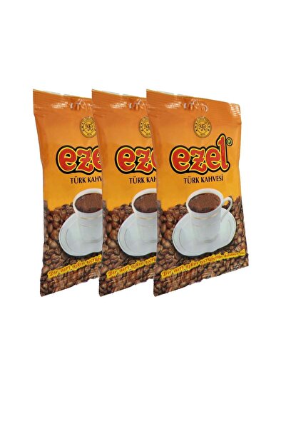 Ezel Kahve Ezel Turkish Coffee Medium Roasted - Freshly Ground - 3 X 100Gr Set