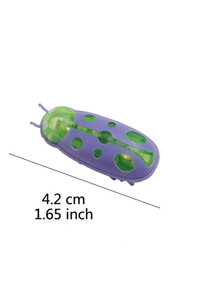 Choice7 CWJ35 purple green Funny Electric Bugs Catnip Toy Automatic Tunnel Mi...