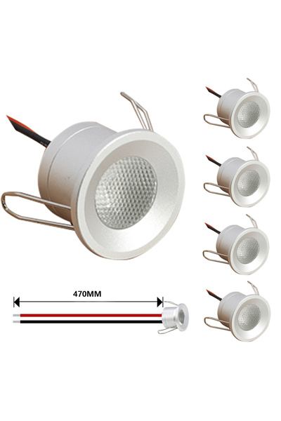 Choice3 12PCS Lamps Nature White 2W Mini LED Spot Light 12V Ceiling Spotlight...
