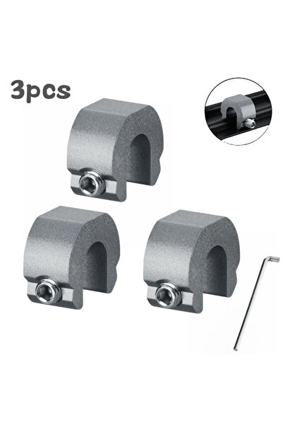 Choice7 3pcs Gray 10-1pcs Aluminum Alloy Window Lock Stopper Sliding Window A...