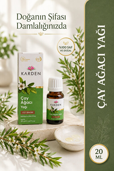Karden Çay Ağacı Yağı 20 ml - Saf ve Doğal Cilt ve Saç Bakım Yağı