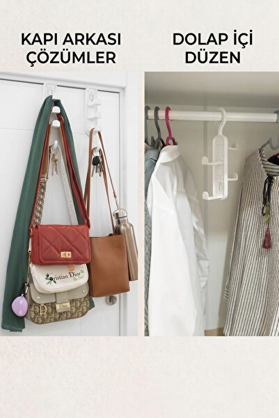 ATA HOME 2 Pieces Multi-Purpose Closet Organizer, Bag, Shawl, and Belt Hanger...