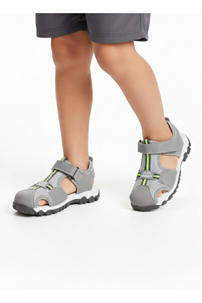 homiro Children's Single Strap Sandet-Grey