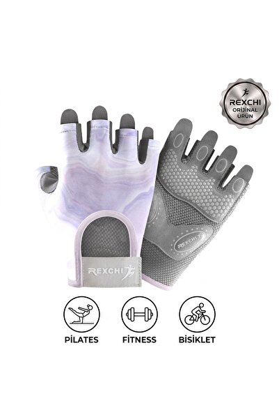 Alazpay Anti-Sweat Half Finger Fitness Yoga Pilates Cycling Palm Non-Slip Sil...