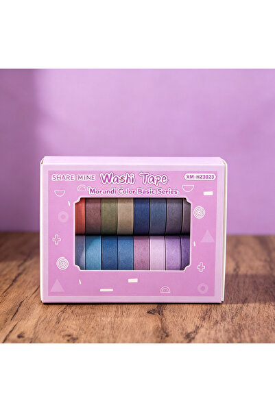 Choice4 20rolls Purple JD 20 Rolls X 2M Macaron Color Washi Tape Set, Pastel ...