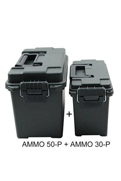 Choice AMMO 3050-P Green Plastic Ammo Box Weapons Safe Storage Ammo Can Light...