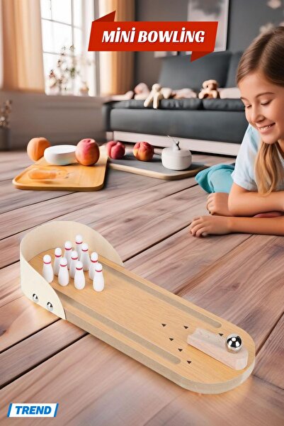 TOYFEST Mini Masa Üstü Bowling Oyunu Minyatür Bowling Oyunu