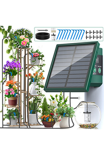 Choice 1 Kit-Drip Accessory Solar Irrigation System, Automatic Watering Syste...