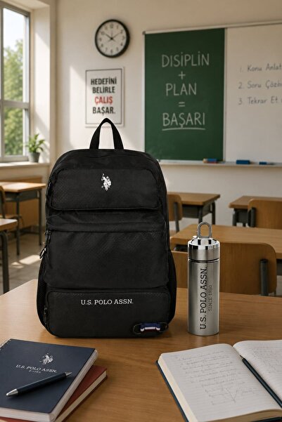 U.S. Polo Assn. يو إس بولو. أسن. طقم مدرسي للجنسين حقيبة قطعة PLSET2404425019