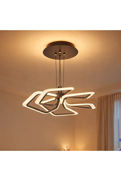 OEM RIMINI 85W LED κρεμαστό φως με τηλεχειριστήριο, 5 πάνελ, δροσερό/θερμό/ου...