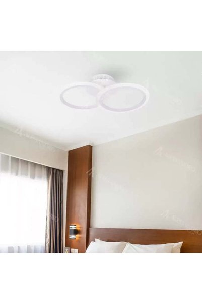 OEM Lustra LED cu telecomanda BETTY 28W, 2 Cercuri, lumina Rece/Calda/Neutra,...