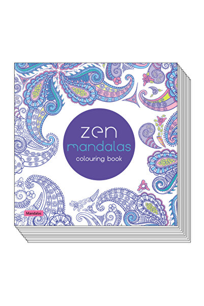 Choice Blue 24 Page Mandala Coloring Book Coloring Book Graffiti Drawing Adul...