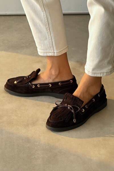 nope21shoess Softee Brown Genuine Leather Loafer
