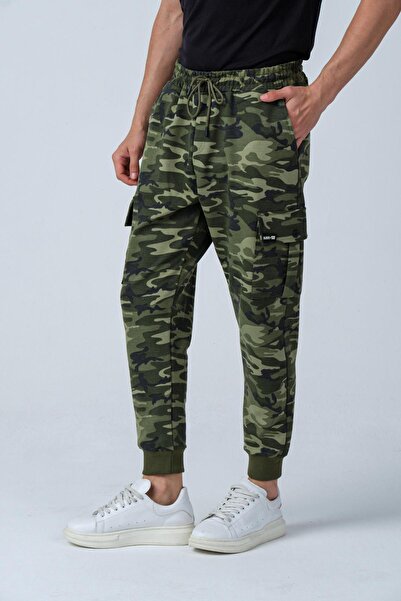ALEXANDERGARDI Camouflage Patterned Pocketed Sweatpants (E21-72100)