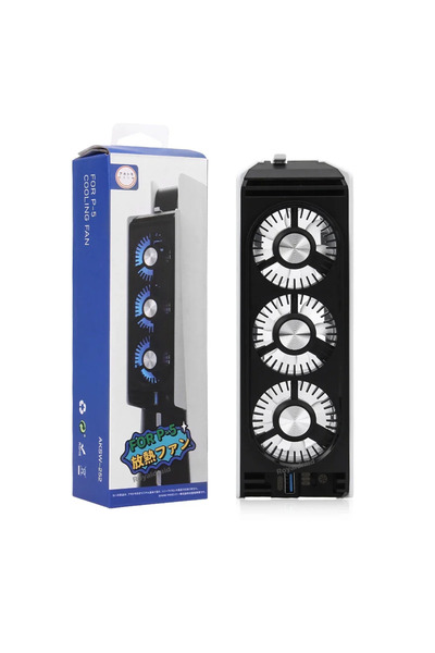 Choice Black Upgraded For PS5 Cooling Fan Quiet Cooler Fan LED Light USB3.0 H...