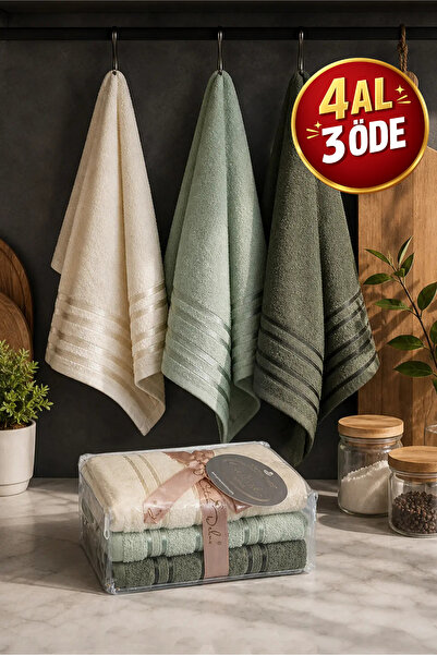 Coton Delux Pera 3-Piece 100% Cotton Towel Set |   30X50 cm Kitchen Towel |  ...