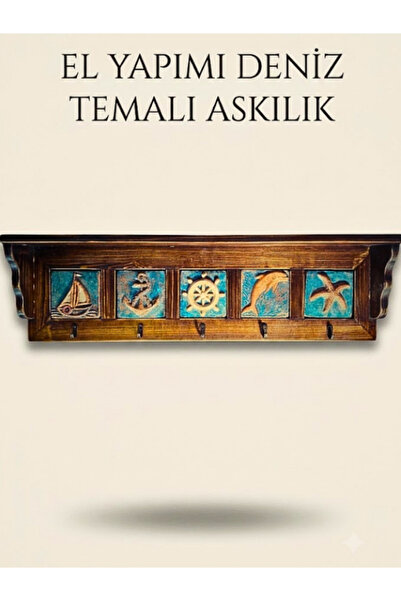 toprakanaart Anahtarlık, Duvara Asılabilir Taç Raflı Deniz Temalı Spirütüel A...