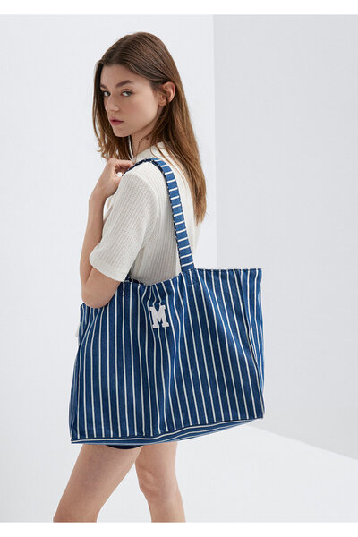 Mavi M Logo bestickte Denim-Umhängetasche 1913787-32177