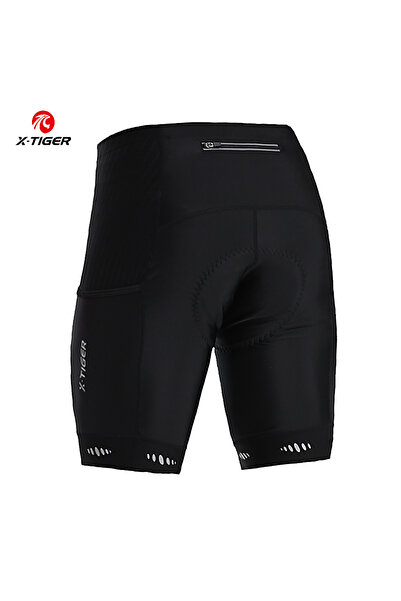 Choice1 Europe-L black X-TIGER Men Cycling Shorts with Back Pocket 5D Gel Pad...