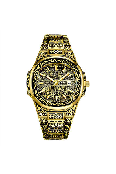 Choice1 Gold Vintage Men Quartz Watch Luxury Brand Auto Calendar Specific Lin...