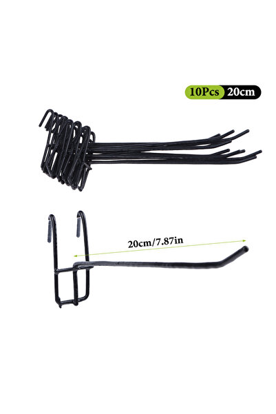 Choice 20cm Black 10Pcs Durable 5/10/15/20cm Screen Hooks 3.3mm Thickness Sup...