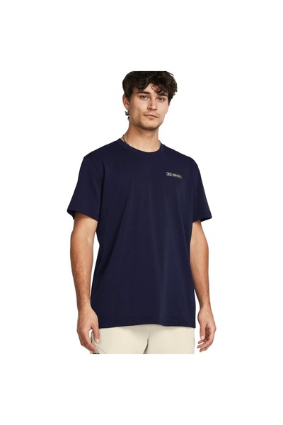 Under Armour HW ARMOUR LABEL SS 1382831-410 Μπλε