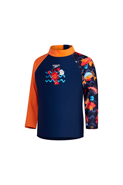 SPEEDO Αγορίστικο Ψηφιακό Μακρυμάνικο Rash Top 8-00384316830 Μπλε 5
