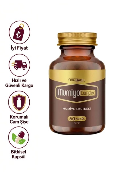 DR HADI MumiyoComplex 60 kapsül – Akgünlük, Mumiyo, Safran, Gül ve Devedikeni...