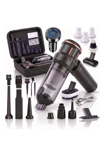 LittleDomi Aspirator auto portabil fara fir 4-in-1 LittleDomi, pentru casa si...