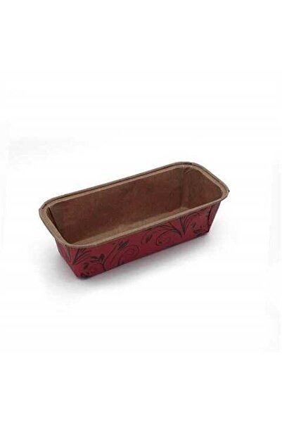 dinckitchen Kağıt Kek Kalıbı Kırmızı Renk Karton Baton 18X8,5X5 5li