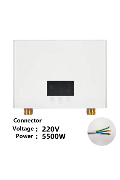 Choice WHITE 5500W/3000W Instant Water Heater Wall-Mounted Electric Water Hea...