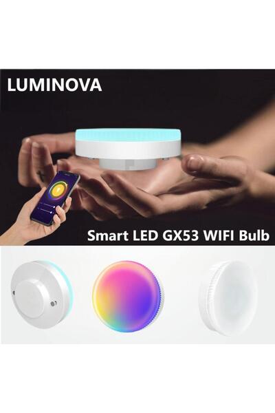 Choice 12w WHITE RGB Smart Light Bulbs WiFi GX53 220V Color Changing Dimmable...