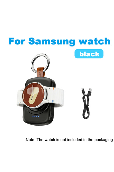 Choice1 black for samsung 1800mAh Magnetic Wireless Portable Watch Charger fo...