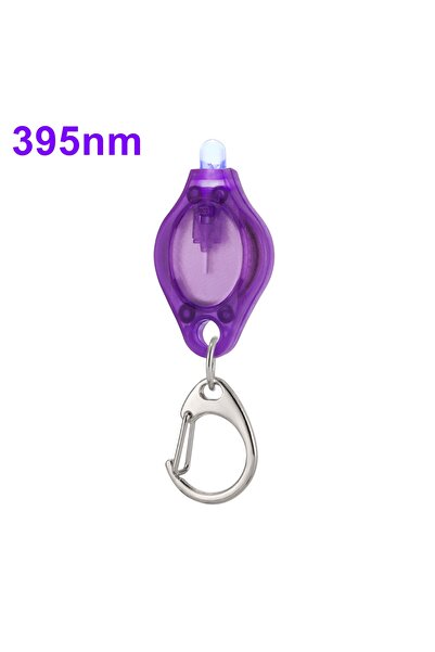 Choice PURPLE 395nm-1pc 1/10/50/100pc 365/395nm LED Mini UV Keychain Light Mo...