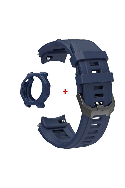 Choice4 Dark Blue Silicone Case + Band for T-Rex3 Pro 48MM Strap Cover Protec...