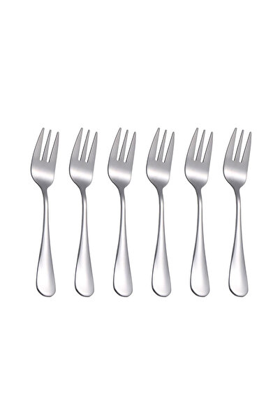 Choice silver 6pcs Stainless Steel Cutlery Fruit Forks Dessert Forks Are Smal...