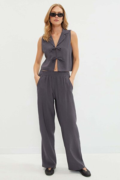 Fulla Moda Σετ 2 τεμαχίων με τσέπες με δέσιμο στο μπροστινό μέρος