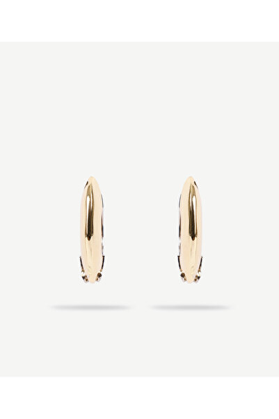 Yargıcı Gold and Silver Detailed Hoop Earrings