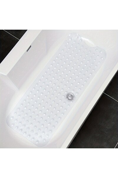 Choice transparent 1Pc Non-Slip Shower Mat Bathtub Mat with Drain Holes and S...