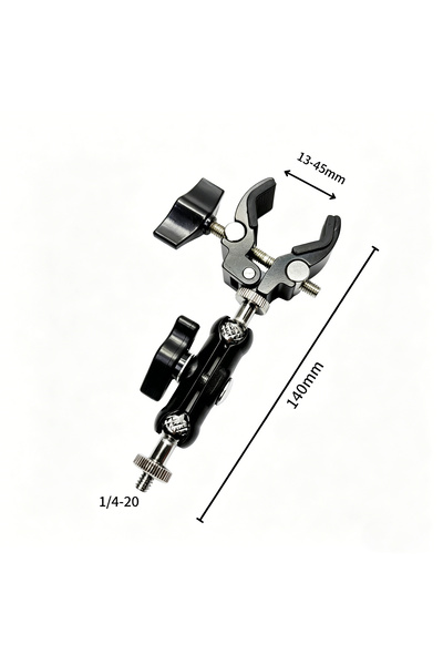 Choice 1 For Gopro Camera Super Clamp Mount with Double Ball Head Magic Arm H...