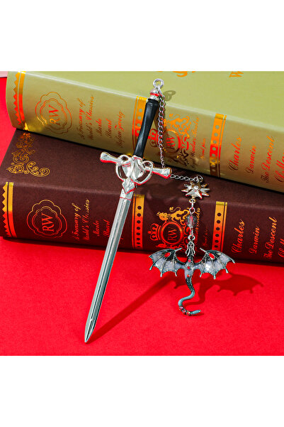 Choice SQ2233 Gothic fourth winged sword pendant metal bookmark, diamond acce...