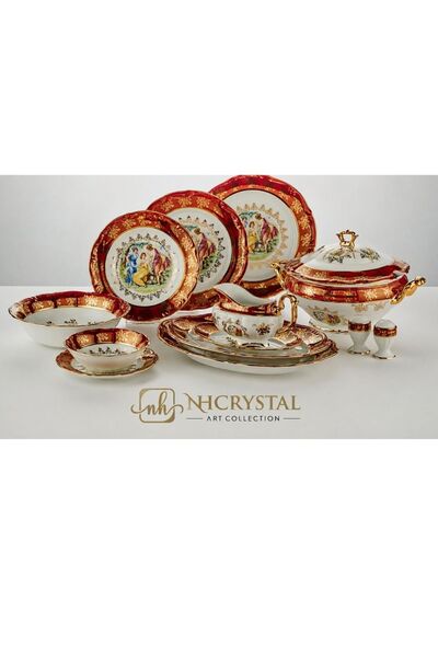 NH Art Collection CARLSBAD ÇEKOSLOVAK YEMEK TAKIMI 77 PRC. 577K MARİE TERESA ...