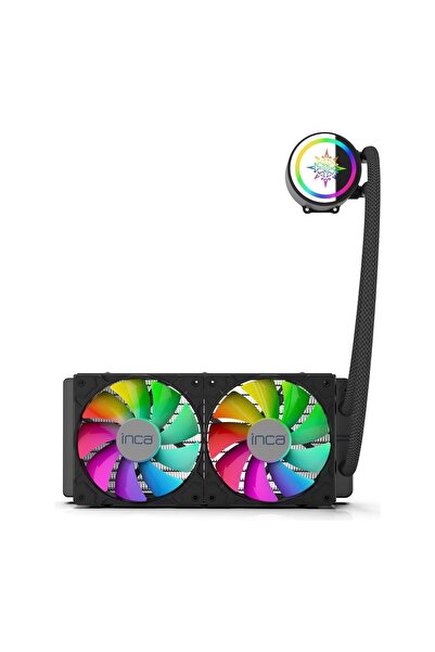 Inca İss-02Xn İntel-Amd 2X120Mm Argb Led Fanlı Am5 Control Remote Cpu Liquid ...