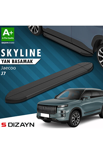 S Dizayn Jaecoo J7 Skyline Siyah Yan Basamak 183 Cm 2023 Üzeri A+ Kalite JA-J...