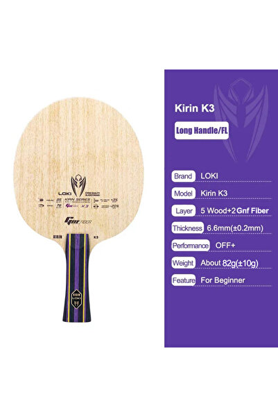 Choice K3 FL grip LOKI KIRIN K1//K3 Table Tennis Blade FL Grip 7/5-Ply OFF+ P...