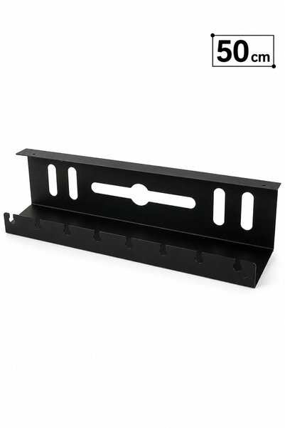 VENON Metal Masa Altı Kablo Düzenleyici Yönetim Tepsisi Kablo Tutucu Özellikli Duvar Dekorasyon Montaj Gizleme Aparatı Priz Adaptör Çoklu Kablo Organizer Kablo Saklama Düzenleyici Masa Altı Montajlı