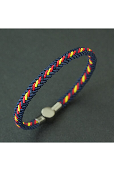 Choice10 M 20.5cm 8Inch navy Unique Ethnic String Bracelet Unisex Handmade Br...