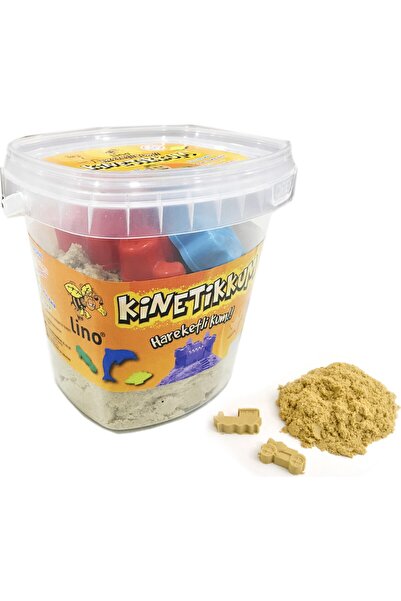 Lino Kinetik Kum Naturel Renk 500 Gr Kova + 3 Ad Kalıp - Ln500