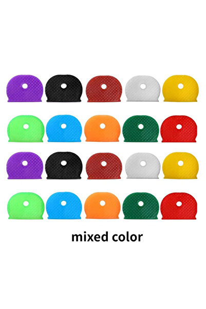 Choice 24pcs semicircle 24/32Pcs Mixed Plastic Keys Caps Topper Elastic Case ...